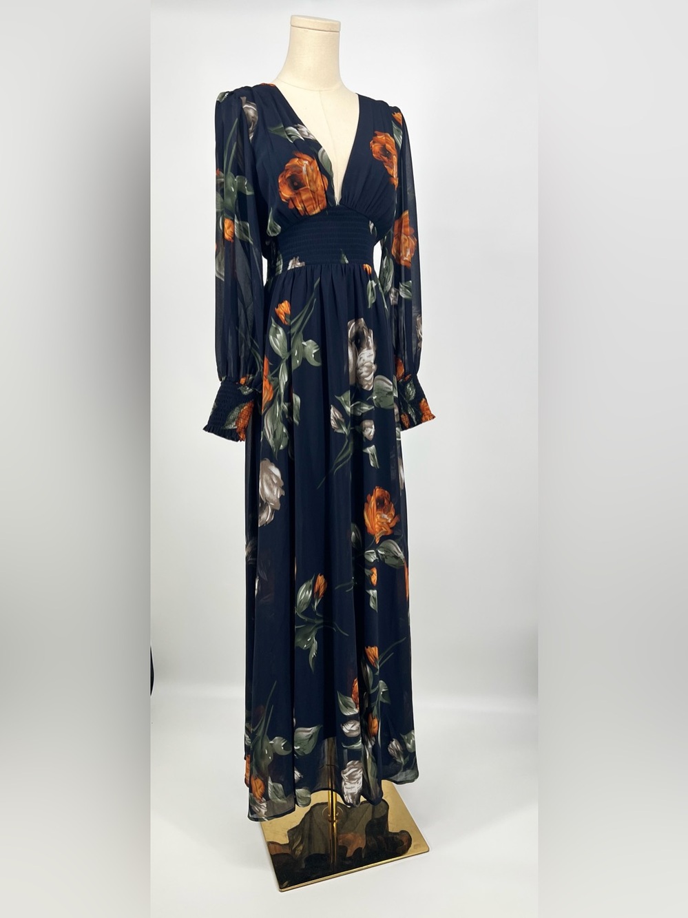 Baltic Born Olivia Maxi Dress Midnight Navy Floral | S NWT - Picture 4 of 13